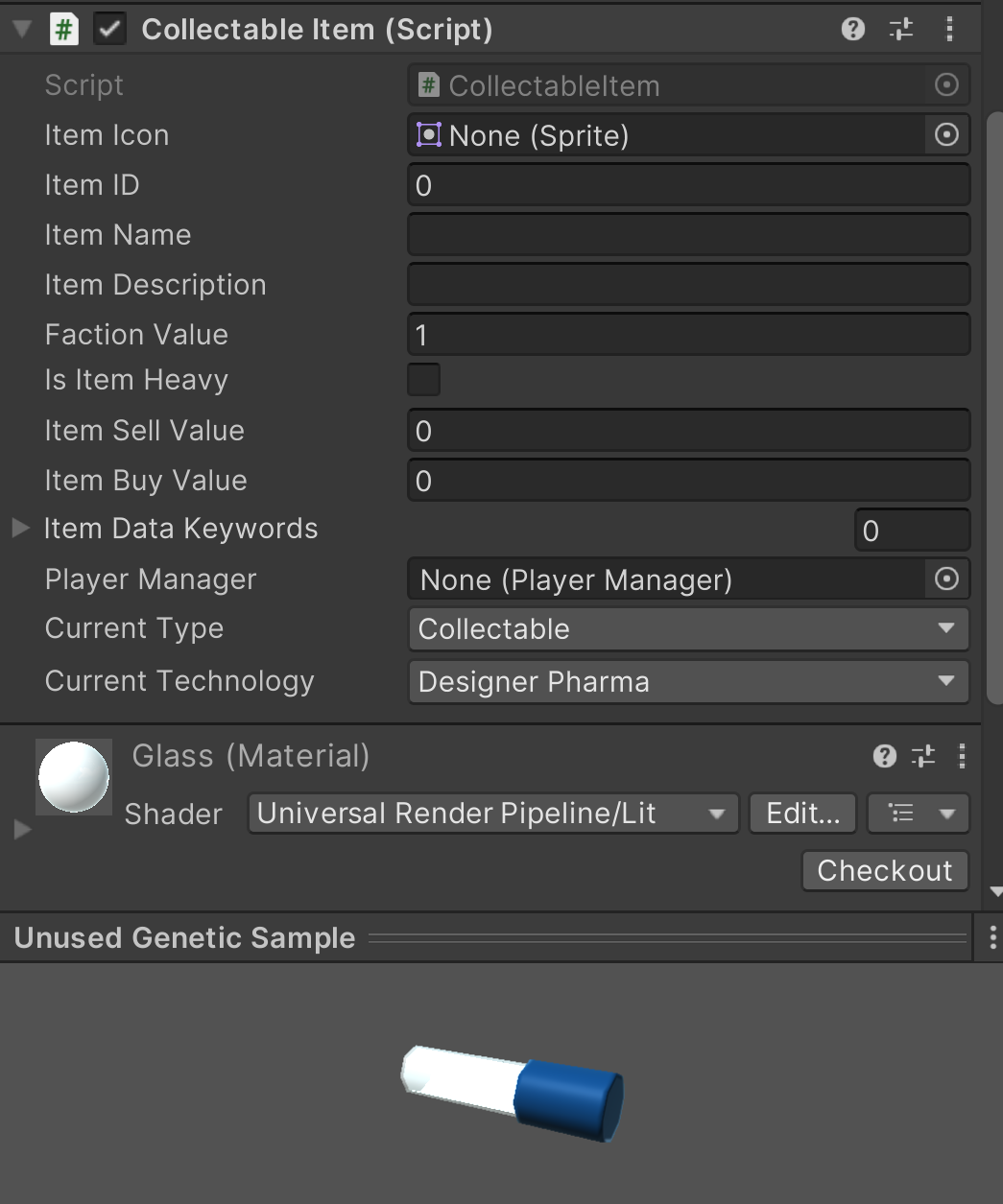 Flashdrive item inspector