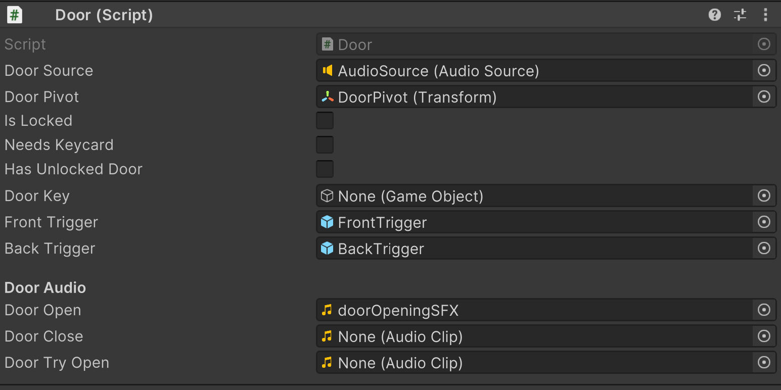 Simple door trigger system for arena access